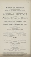 view [Report of the Medical Officer of Health for Wimbledon].