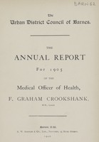 view [Report of the Medical Officer of Health for Barnes].