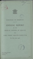 view [Report of the Medical Officer of Health for Surbiton].