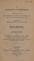 view A treatise on astronomy / by Sir John F.W. Herschel.