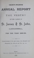 view [Report of the Medical Officer of Health for Clerkenwell, St. James and St. John].