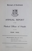 view [Report of the Medical Officer of Health for Southwark, Borough of].