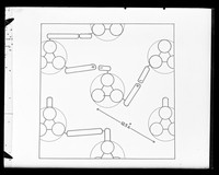 view Drawing of a Linus Pauling model of collagen referenced as "Pauling model. Collagen."