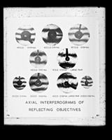 view Photographic image referenced as "Axial interferograms of reflecting objectives"