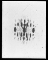 view Optical transform referenced as "III 14 3 chains with sequence of 3 residues staggered by one residue clockwise chains anticlockwise"