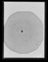 view X-ray diffraction exposure of nucleohistone referenced as "Wet, oriented nucleohistone (apparently dried)"