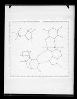 view Diagram showing stereochemistry of unknown molecule referenced as "Three strand 2"