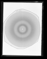 view X-ray diffraction exposure referenced as "Histone showing strong inner ring. 32% R.H. [relative humidity] 1756"