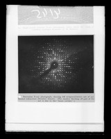 view Copy of a printed photograph referenced as "A simple crystal precession photograph"