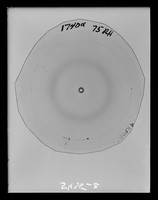 view X-ray diffraction exposure referenced as "X-ray photograph film no 1740 A"