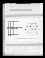 view Copy of a printed diagram referenced as "Structure of graphite"