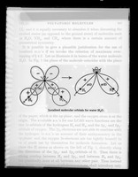 view Copy of a printed diagram referenced as "Localized molecular orbitals for water H2O"