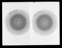 view X-ray diffraction exposures referenced as "A327 Α [alpha]  x-ray"