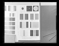 view Series of printed optical diffraction images referenced as "Optical diffr. from slits."