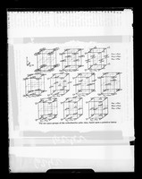 view Copy of a printed diagram referenced as "Ten space groups of orthorhombic polar class"