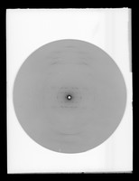 view X-ray diffraction exposure referenced as "Langridge B pattern RNA Feb 64"