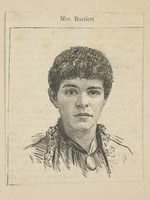 view Adelaide Bartlett, accused of murdering her husband. Wood engraving, ca. 1886.