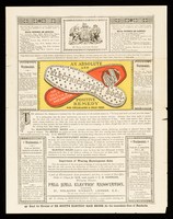 view Electricpatent  sock : an absolute and positive remedy for chilblains & cold feet : for gout, sciatica & rheumatism : never wear out / the Pall Mall Electric Association.