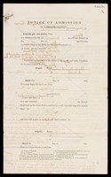 view Patient Certificates and Notices: Admission dates 1854-1855