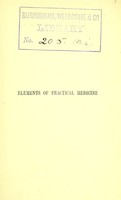 view Elements of practical medicine / by Alfred H. Carter.