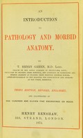 view An introduction to pathology and morbid anatomy / by T. Henry Green.