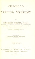 view Surgical applied anatomy / by Frederick Treves.