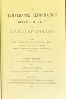 view The temperance reformation movement in the Church of England / [Henry John Ellison].