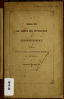 view Några ord om vigten och betydelsen af kroppsöfningar : tal, hället vid Upsala Läkareförenings högtidsdag den 17 Sept. 1873 / af Frithiof Holmgren.