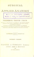 view Surgical applied anatomy / by Sir Frederick Treves.