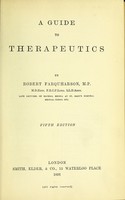 view A guide to therapeutics / by Robert Farquharson.