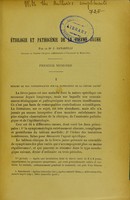 view Étiologie et pathogénie de la fièvre jaune / par J. Sanarelli.