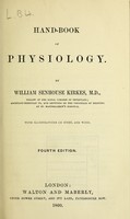 view Hand-book of physiology / by William Senhouse Kirkes.