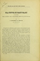 view Sulla struttura dei parassiti malarici e in specie dei gameti dei parassiti estivo-autunnali / per G. Basianelli ed A. Bignami.