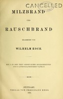 view Milzbrand und Rauschbrand / bearbeitet von Wilhelm Koch.