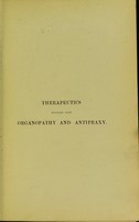 view Therapeutics founded upon organopathy and antipraxy / by William Sharp.