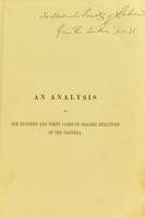view An analysis of one hundred and forty cases of organic stricture of the urethra : of which one hundred and twenty cases were submitted to Holt's operation, and twenty to perinaeal section / by John D. Hill.
