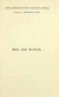 view Man and woman : a study of human secondary sexual characters / by Havelock Ellis.