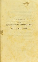 view De la méthode à suivre dans l'étude et l'enseignement de la clinique : vitalisme et organicisme / par A.D. Valette.