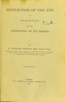 view Refraction of the eye : its diagnosis and the correction of its errors / by A. Stanford Morton.