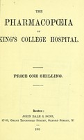 view The pharmacopoeia of King's College Hospital.