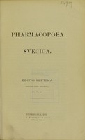 view Pharmacopoea svecica.