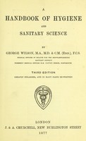 view A handbook of hygiene and sanitary science / by George Wilson.