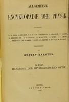 view Handbuch der physiologischen Optik / bearb. von H. von Helmholtz.