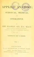 view Applied anatomy : surgical, medical and operative / by John M'Lachlan.