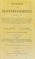 view Handbuch der Frauenkrankheiten / bearbeitet von Prof. Dr. Bandl [and others] ; redigirt von Th. Billroth und A. Luecke.
