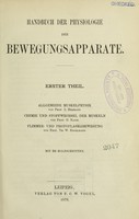 view Handbuch der Physiologie / bearbeitet von H. Aubert [and others] ; herausgegeben von L. Hermann.