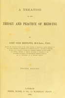 view A treatise on the theory and practice of medicine / by John Syer Bristowe.