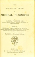 view The student's guide to medical diagnosis / by Samuel Fenwick.