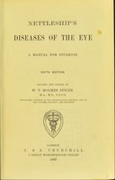 view Nettleship's diseases of the eye : a manual for students / [Edward Nettleship].