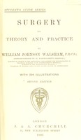 view Surgery : its theory and practice / by William Johnson Walsham.